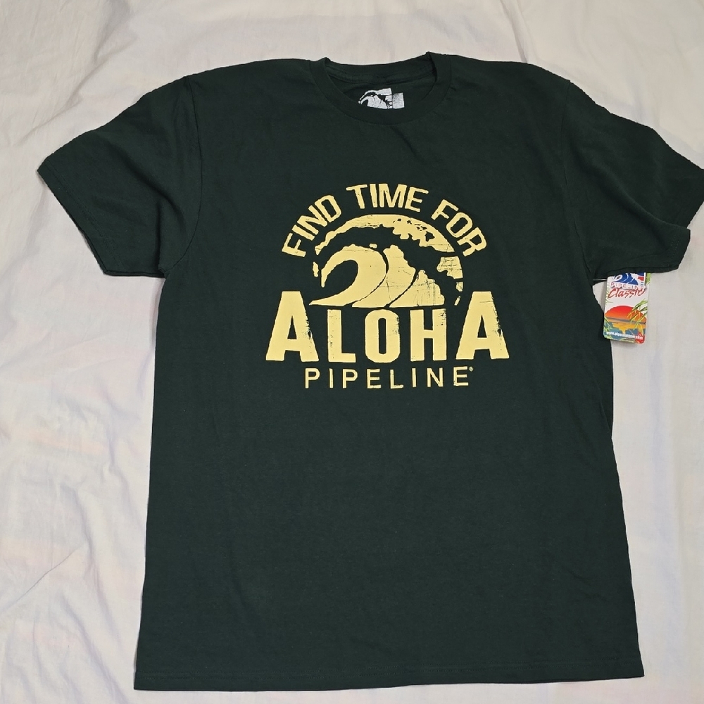 Aloha Pipeline Men's Black T-Shirt NWT Size L